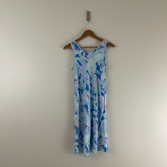 Lilly Pulitzer Patterson Linen Sleeveless Dress Into The Blue Size XS - Picture 2 of 6